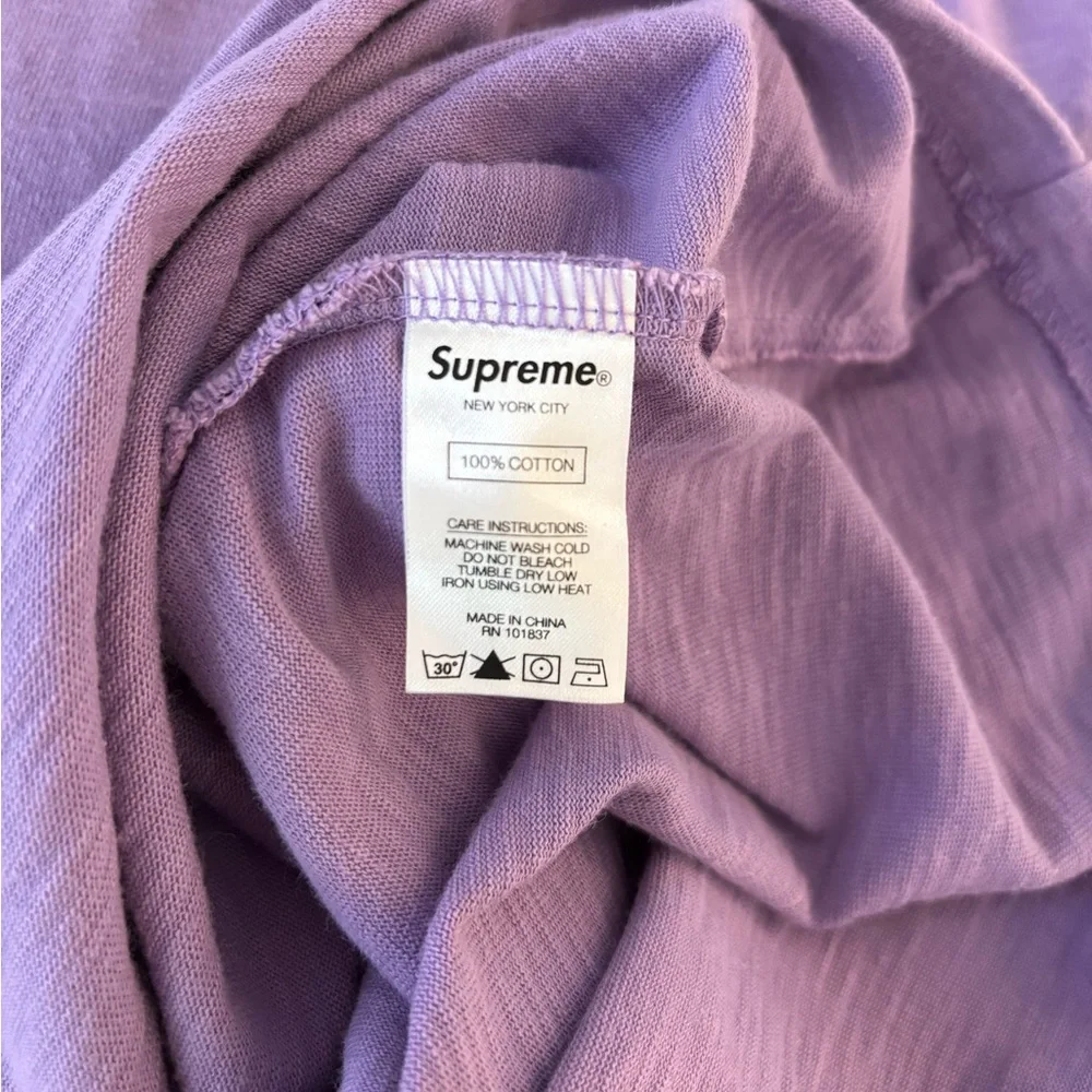 Supreme‎ Pocket T-shirt purple cotton - Picture 5 of 5